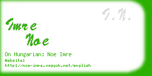 imre noe business card